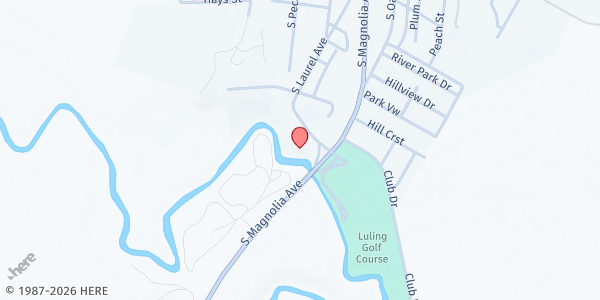 Map showing Luling, TX - Mobile Pantry at 1170 S. Laurel Ave., Luling, TX