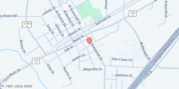 Map showing Lytle United Methodist Church at 19341 S. Somerset St., Lytle, TX