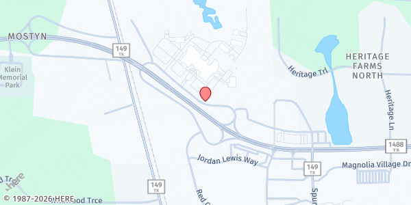 Map showing The ARK Magnolia at 14320 FM 1488, Magnolia, TX