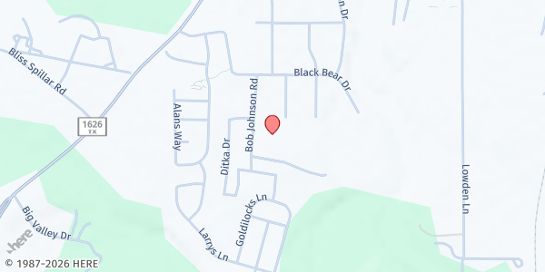 Map showing Manchaca United Methodist Church at 1011 FM 1626, Manchaca, TX