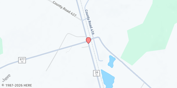 Map showing Daily Bread Food Pantry at Flynn Assembly at 7344 FM 39, Marquez, TX