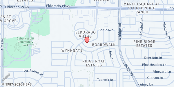 Map showing Emmanual Labor at 6508 Marvin Gardens, McKinney, TX
