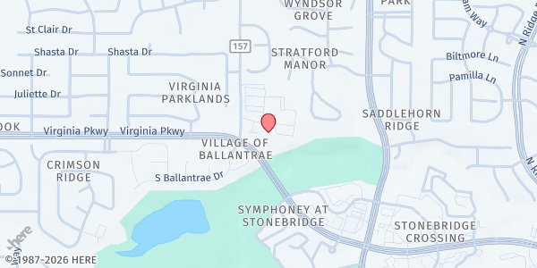 Map showing Little Free Pantry at St. Gabriel the Archangel Church at 110 St Gabriel Way, McKinney, TX