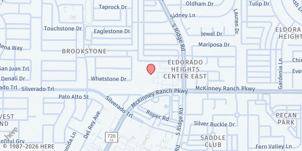 Map showing McKinney Little Free Pantry-McKinney Ranch Pkwy at 6400 McKinney Ranch Parkway, McKinney, TX