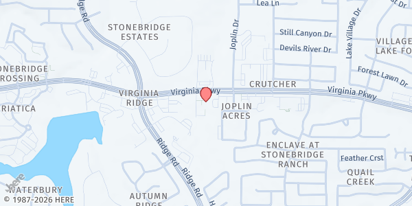 Map showing McKinney Little Free Pantry-Virginia Pkwy at 5871 Virginia Parkway, McKinney, TX