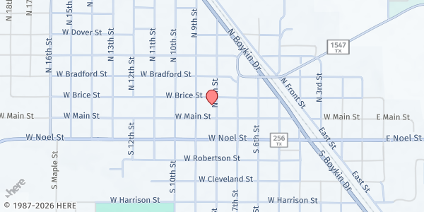 Map showing DMD Hall County at 121 N 8th St, Memphis, TX