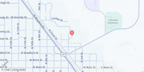 Map showing Hall County Direct Mobile Distribution - Memphis at 121 N 8th St., Memphis, TX