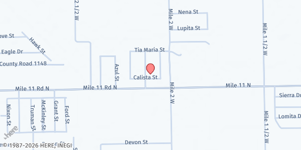 Map showing Lucero del Norte-Ignite RGV at 5806 Lucero Del Norte St., Mercedes, TX