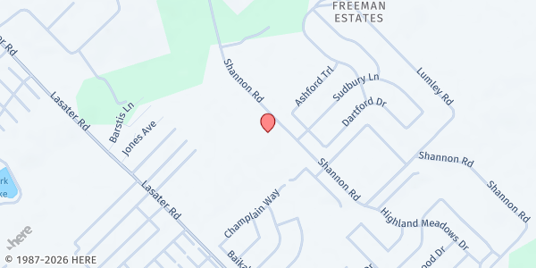 Map showing Hope Desire Change at 6245 Shannon Rd, Mesquite, TX