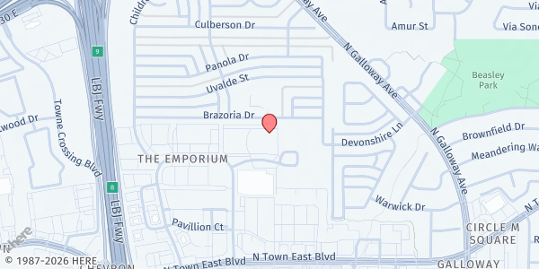Map showing Sharing Life ePantry - Mesquite at 3795 W. Emporium Cir, Mesquite, TX