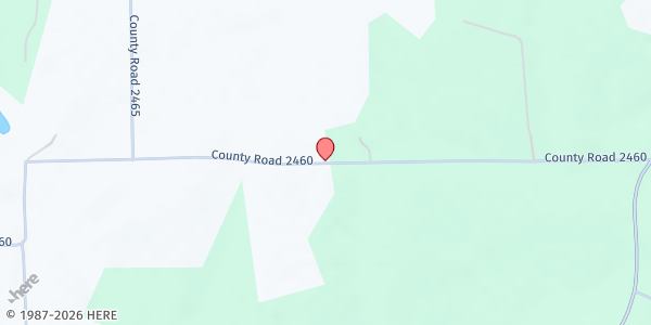 Map showing Rosehill Community Food Pantry at 110 PR 6882, Mineola, TX