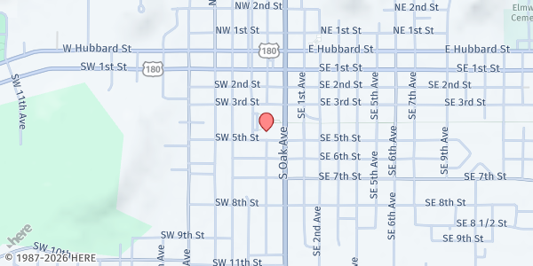 Map showing Mineral Wells Center of Life at 200 SW 5th Street, Mineral Wells, TX