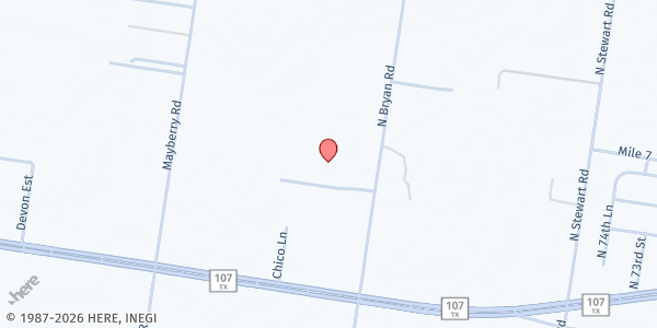 Map showing Total Commitment in Ministry at 11435 Bryan Rd., Mission, TX