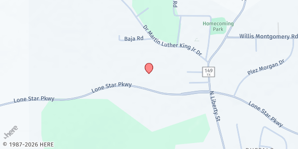 Map showing Coat of Many Colors at Lone Star Community Center at 2500 Lone Star Pkwy., Montgomery, TX