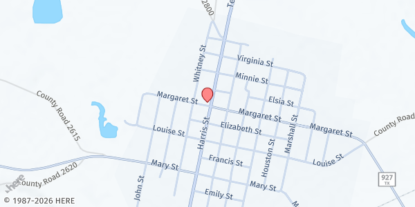 Map showing Morgan Mobile at 905 Mary Street, Morgan, TX