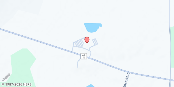 Map showing First Baptist Church at 2201 TX-49, Mt Pleasant, TX