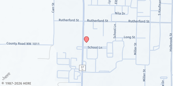 Map showing Abundant Grace Assembly of God at 423 TX-37, Mt Vernon, TX