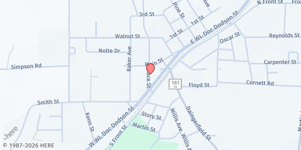 Map showing Hands Extended at 104 Pace St., Naples, TX