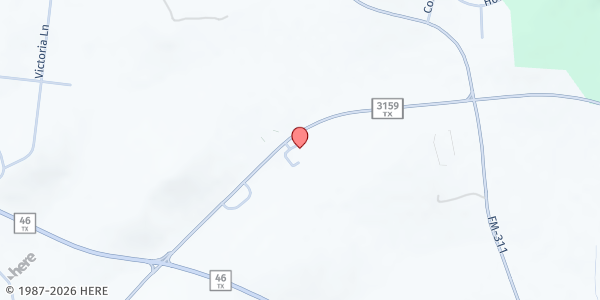 Map showing Smithson Valley Food Pantry at 36200 FM3159, New Braunfels, TX