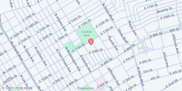 Map showing The Salvation Army - Odessa at 810 E. 11th St., Odessa, TX