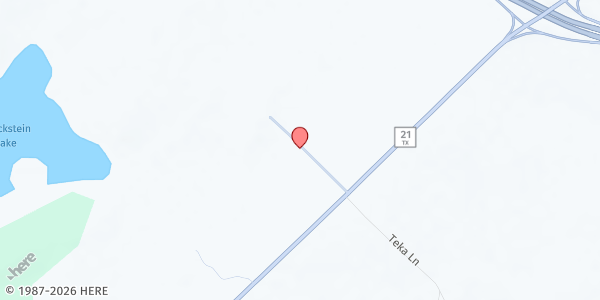 Map showing Ridgeway Baptist Church at 153 Ridgeway Cemetery, Paige, TX