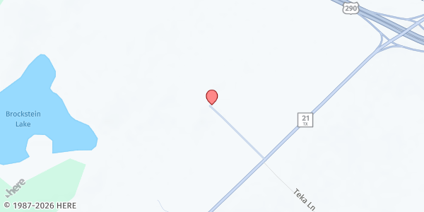 Map showing Ridgeway Baptist Church at 153 Ridgeway Cemetery, Paige, TX