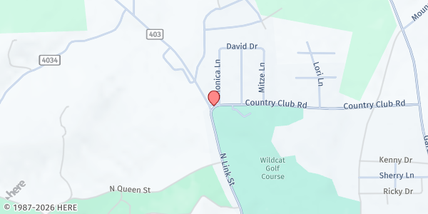 Map showing First Resource Center at 2130 Country Club Road, Palestine, TX