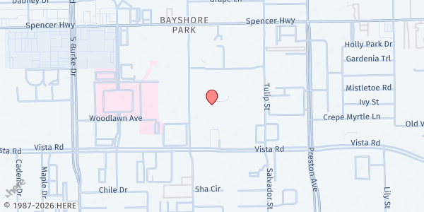 Map showing Iglesia la Voz de Cristo at 3335 Watters Rd, Pasadena, TX