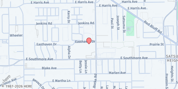 Map showing Pasadena Interfaith Manor Apartments at 2112 Easthaven Dr, Pasadena, TX