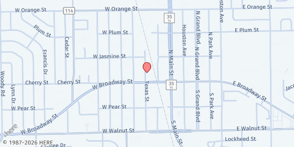 Map showing Pearland Neighborhood Center at 2335 N. Texas Ave., Pearland, TX