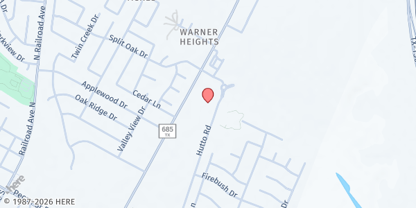 Map showing Food for All Pflugerville at 1006 Old Austin Hutto Rd., Pflugerville, TX