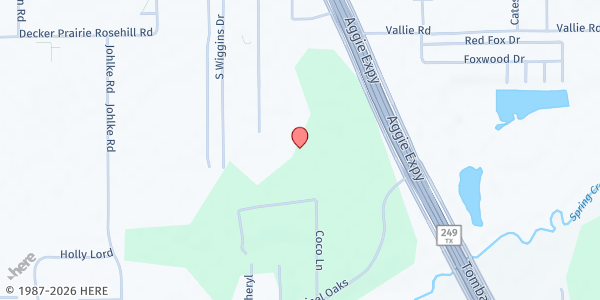 Map showing Grace Church at 31731 TX-249, Pinehurst, TX