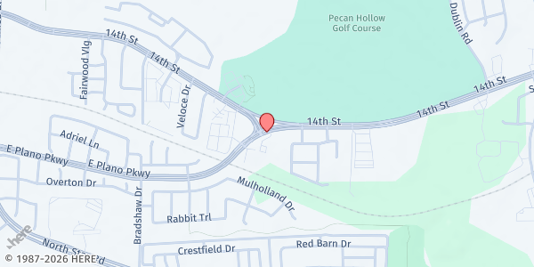 Map showing The Salvation Army - Plano at 1896 K Ave., Plano, TX