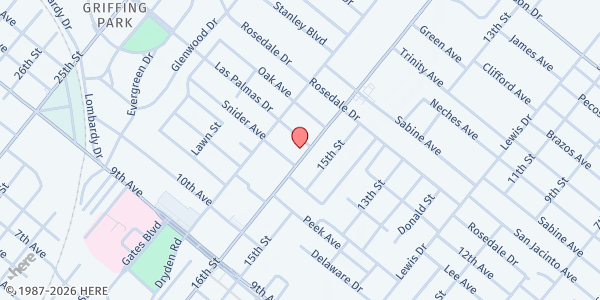 Map showing Hospitality Center at 3959 Gulfway Dr., Port Arthur, TX