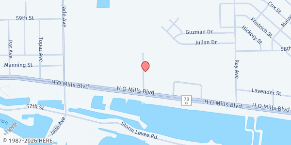 Map showing Salt and Light Ministry at New Covenant Church at 2601 TX-73, Port Arthur, TX