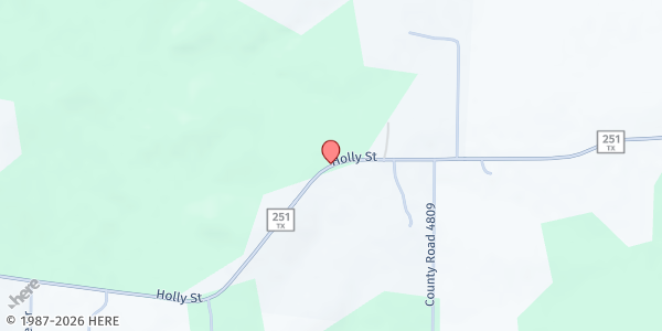 Map showing Christian Pantry at 14555 FM 3129, Queen City, TX