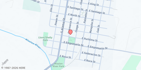Map showing Good Samaritan at 711 Commerce St, Refugio, TX