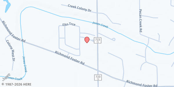Map showing Iglesia Cristiana Kerigma at 5003 Farm to Market Rd. 723, Richmond, TX