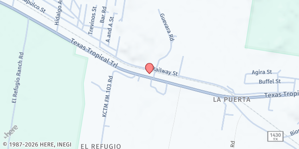 Map showing Ministerio Casa de Verdad at 5739 E. US Hwy 83, Rio Grande City, TX