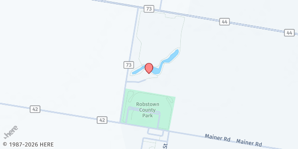 Map showing Nueces County Senior Community Services - Robstown at 415 Mainer Rd., Robstown, TX