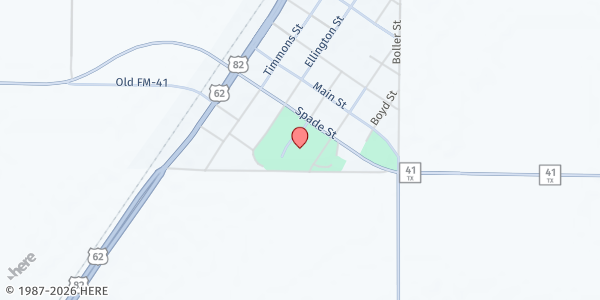 Map showing Football Stadium Mobile Pantry - Ropes Eagle Stadium at Ropes Eagle Stadium, Ropesville, TX