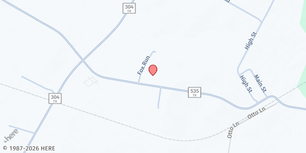 Map showing Rosanky Baptist Church at 2160 Farm to Market 535, Rosanky, TX