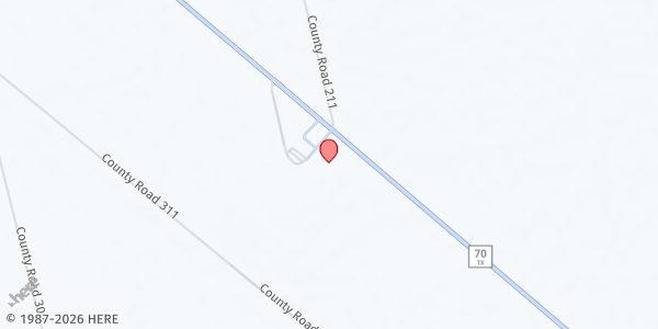 Map showing Fisher County Senior Citizens Center at 772 State Hwy. 70, Rotan, TX