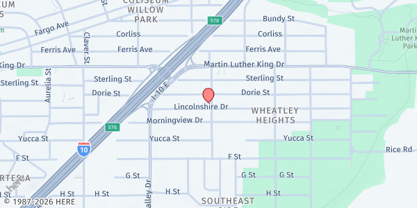 Map showing 357 Food Pantry at 489 Lincolnshire Dr., San Antonio, TX