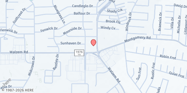 Map showing Church of the Resurrection at 5909 Walzem Rd., San Antonio, TX