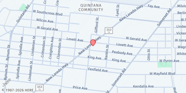 Map showing Fuerza Unida - San Antonio at 710 New Laredo Hwy., San Antonio, TX