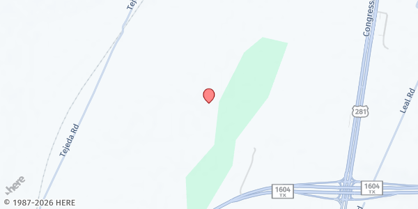 Map showing Inman Christian Center at 661 S. Loop 1604 E., San Antonio, TX