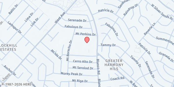 Map showing L.E.E High School (Eisenhower Middle School) at 8231 Blanco Rd, SAN ANTONIO, TX