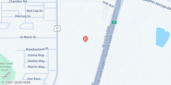 Map showing Legacy Middle School at 5903 SE Loop 410, SAN ANTONIO, TX