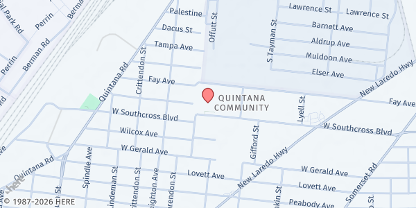 Map showing Life Church of San Antonio - Church Office at 2483 W. Southcross Blvd., San Antonio, TX